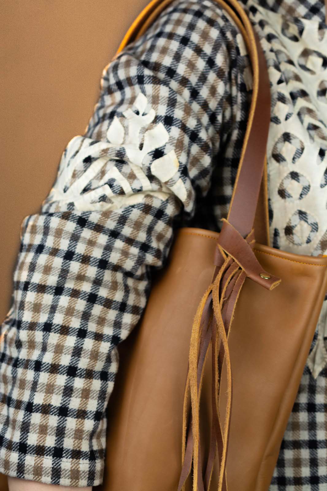 The Julie - Mid Brown Leather Tote Bag