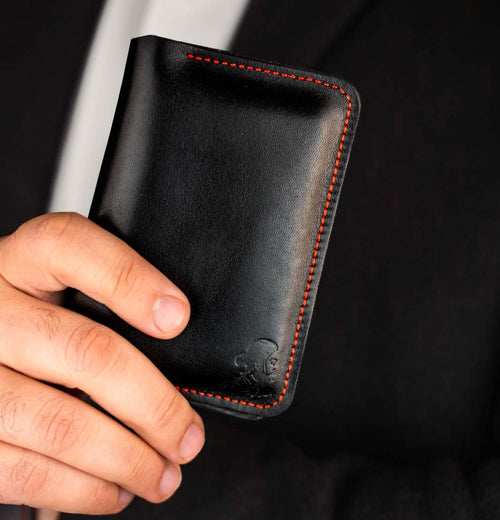 The Stellar – Black Leather Smart Wallet - Limited Edition