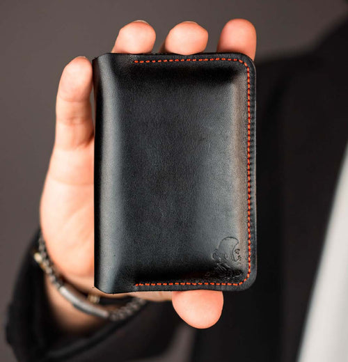 The Stellar – Black Leather Smart Wallet - Limited Edition