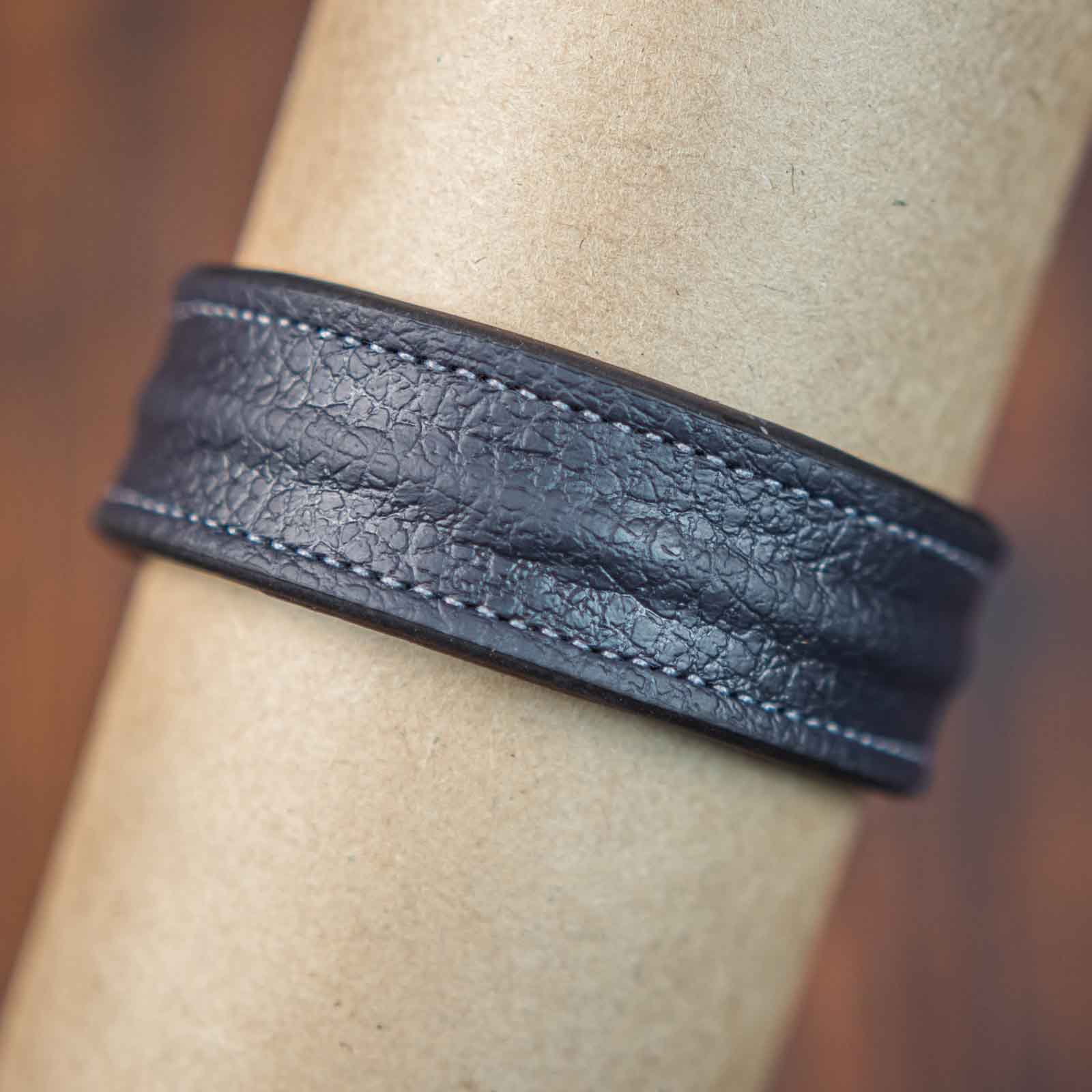 The Grit - Powdered Blue- Kara Style Leather Bracelet / Leather Cuff