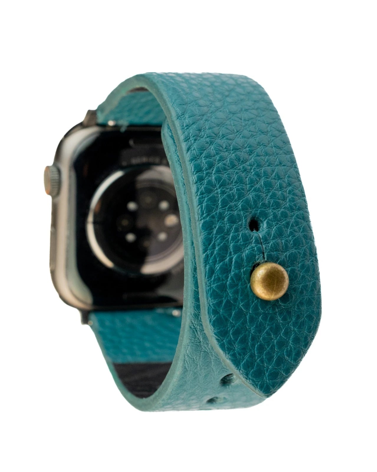 Teal Blue Apple Watch Strap - Pure Leather Strap